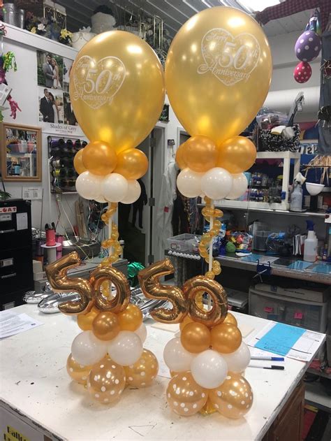 anniversary balloon decoration|50th anniversary balloon decorations.